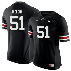 #51 Antwuan Jackson OSU Buckeyes Men College Jersey Black