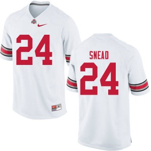 #24 Brian Snead OSU Buckeyes Men NCAA Jerseys White