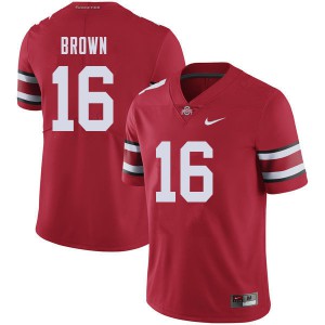 #16 Cameron Brown OSU Buckeyes Men Official Jersey Red