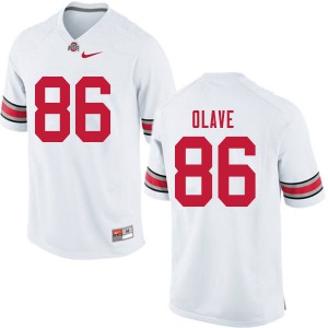 #86 Chris Olave Ohio State Men Stitch Jerseys White