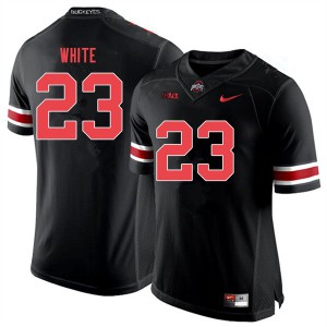#23 De'Shawn White OSU Buckeyes Men Stitched Jersey Black Out