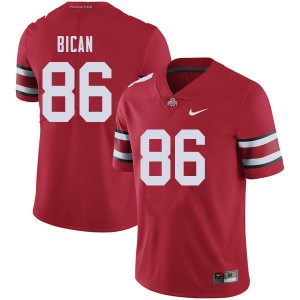 #86 Gage Bican Ohio State Men NCAA Jersey Red