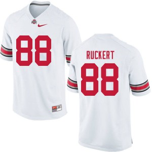 #88 Jeremy Ruckert Ohio State Men Embroidery Jersey White