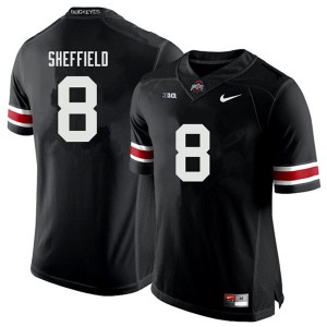 #8 Kendall Sheffield Ohio State Men Stitch Jersey Black