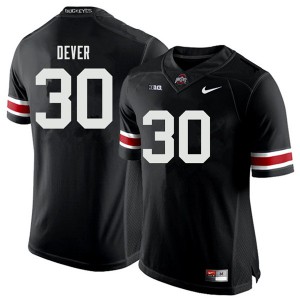 #30 Kevin Dever Ohio State Buckeyes Men College Jersey Black