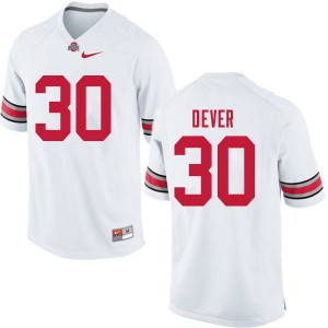 #30 Kevin Dever OSU Buckeyes Men Official Jerseys White