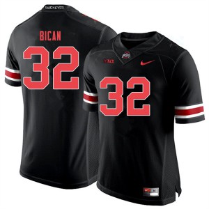 #32 Luciano Bican Ohio State Men Football Jerseys Black Out