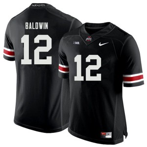 #12 Matthew Baldwin Ohio State Buckeyes Men Stitched Jersey Black