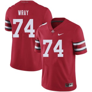 #74 Max Wray Ohio State Buckeyes Men College Jerseys Red