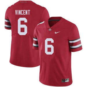 #6 Taron Vincent Ohio State Men NCAA Jersey Red