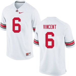 #6 Taron Vincent OSU Buckeyes Men College Jerseys White