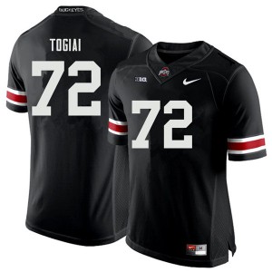 #72 Tommy Togiai Ohio State Buckeyes Men Official Jerseys Black