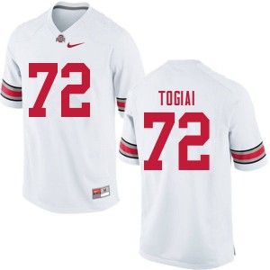 #72 Tommy Togiai OSU Men NCAA Jersey White