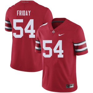 #54 Tyler Friday Ohio State Men Player Jerseys Red