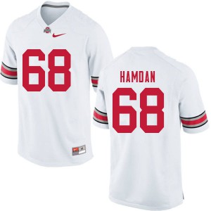 #68 Zaid Hamdan Ohio State Buckeyes Men Football Jerseys White