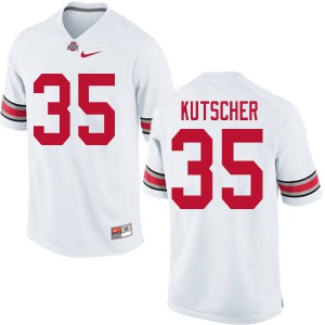 #35 Austin Kutscher Ohio State Men Embroidery Jersey White