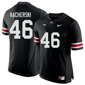 #46 Cade Kacherski Ohio State Men Embroidery Jerseys Black