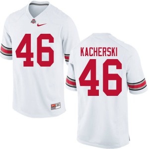 #46 Cade Kacherski OSU Buckeyes Men Football Jerseys White