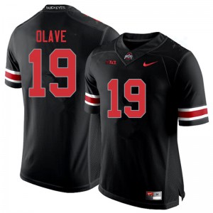 #19 Chris Olave Ohio State Buckeyes Men Football Jersey Blackout