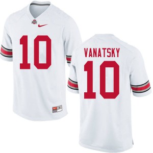 #10 Danny Vanatsky Ohio State Men Football Jersey White