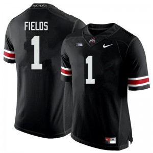 #1 Justin Fields Ohio State Men NCAA Jerseys Black