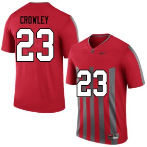 #23 Marcus Crowley Ohio State Men College Jersey Throwback