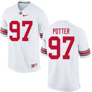 #97 Noah Potter Ohio State Men Football Jersey White