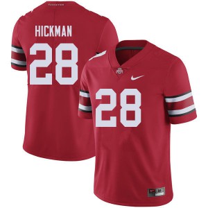 #28 Ronnie Hickman OSU Buckeyes Men Official Jersey Red