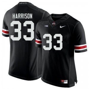 #33 Zach Harrison OSU Men College Jerseys Black