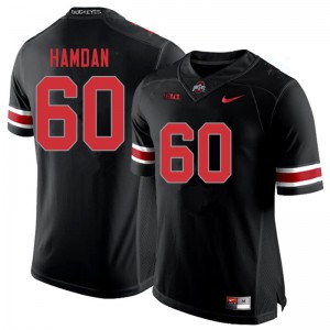 #60 Zaid Hamdan OSU Buckeyes Men Football Jersey Blackout