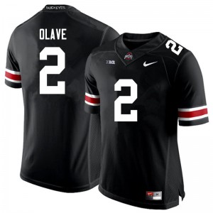 #2 Chris Olave Ohio State Men Stitch Jerseys Black