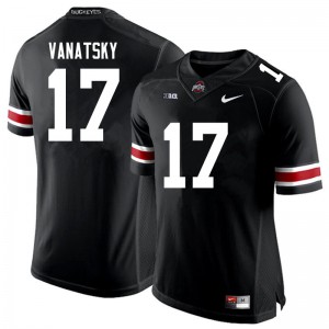 #17 Danny Vanatsky Ohio State Buckeyes Men Embroidery Jerseys Black