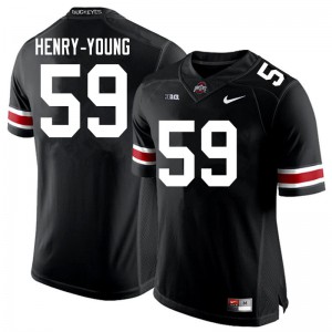 #59 Darrion Henry-Young Ohio State Buckeyes Men Alumni Jersey Black