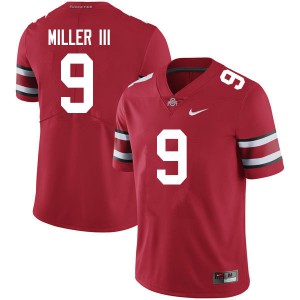 #9 Jack Miller III Ohio State Men University Jersey Scarlet