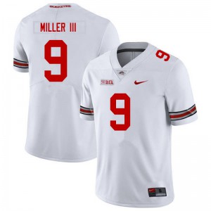 #9 Jack Miller III Ohio State Men Stitched Jersey White
