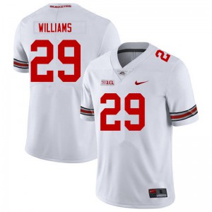 #29 Kourt Williams Ohio State Men University Jerseys White