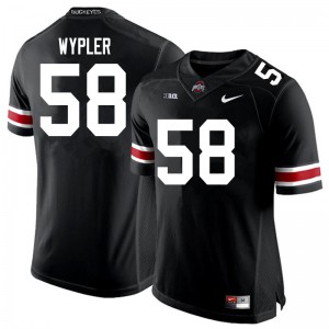 #58 Luke Wypler OSU Buckeyes Men University Jersey Black
