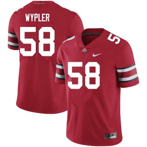 #58 Luke Wypler OSU Buckeyes Men Stitch Jerseys Scarlet
