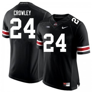 #24 Marcus Crowley Ohio State Men College Jerseys Black