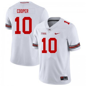 #10 Mookie Cooper Ohio State Men University Jerseys White