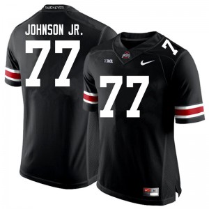 #77 Paris Johnson Jr. Ohio State Men Football Jersey Black