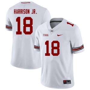 #18 Marvin Harrison Jr. Ohio State Buckeyes Men Stitch Jerseys White