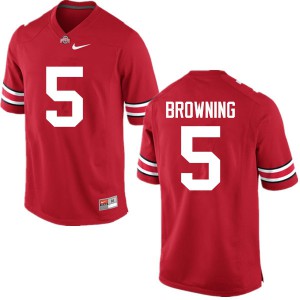 #5 Baron Browning Ohio State Men Stitch Jerseys Red
