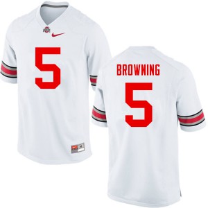 #5 Baron Browning OSU Men Embroidery Jerseys White
