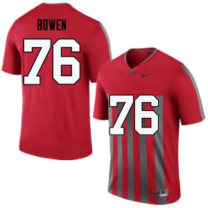 #76 Branden Bowen OSU Men Stitched Jerseys Throwback
