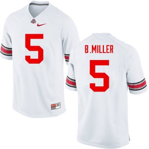 #5 Braxton Miller Ohio State Men Embroidery Jersey White