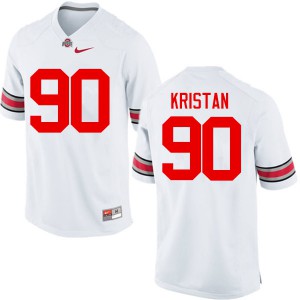 #90 Bryan Kristan Ohio State Buckeyes Men Player Jersey White