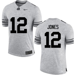 #12 Cardale Jones OSU Men Stitched Jersey Gray