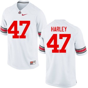 #47 Chic Harley Ohio State Men College Jerseys White