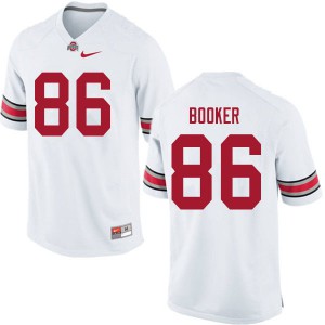 #86 Chris Booker OSU Buckeyes Men College Jerseys White